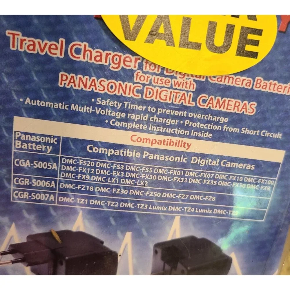 Quantary Panasonic Digital Camera Travel Charger DMC. New